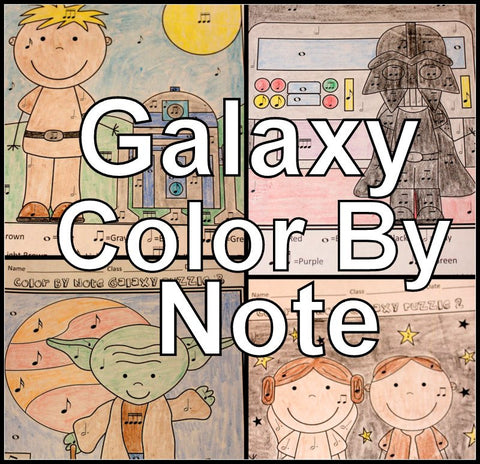 Far Away Galaxy Color by Note