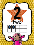Number Posters Rock Star Theme