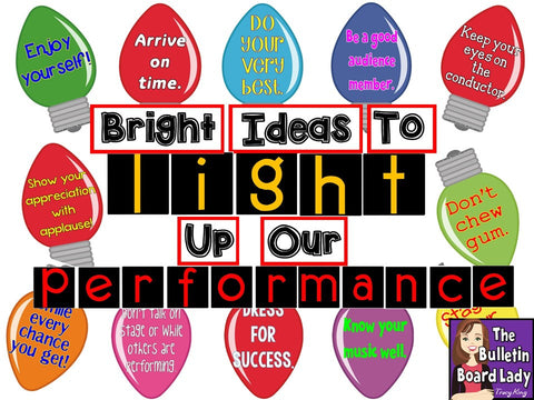 Bright Ideas to Light Up Our Concert Bulletin Board Kit