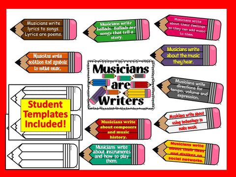 Musicians are Writers