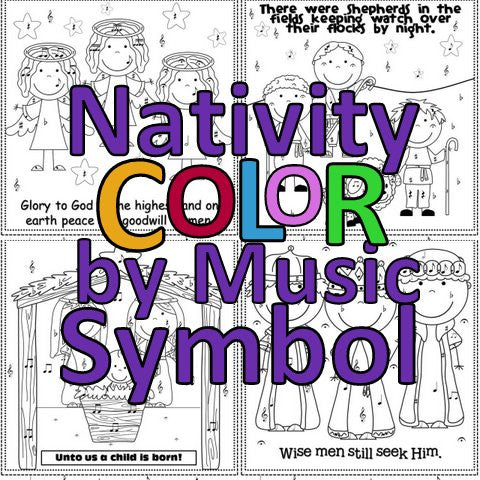 Nativity Color by Note