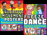 Partners and Groups Freeze Dance and Creative Movement