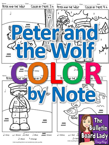 ﻿Peter and the Wolf Color by Note