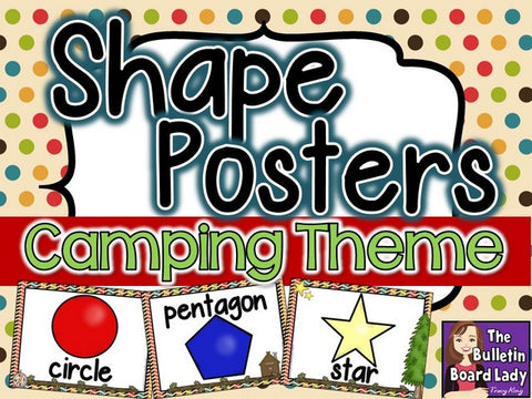 Shape Posters Camping Theme