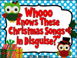Happy OWLidays Christmas Song Bulletin Board