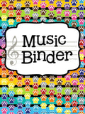 Music Teacher Binder – Paw Print Theme