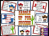 Saddle Up for Success Test Taking Bulletin Board