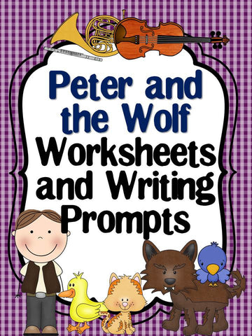 Peter and the Wolf Worksheets and Writing Prompts