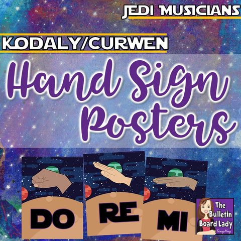 Kodaly Curwen Hand Signs Space Theme