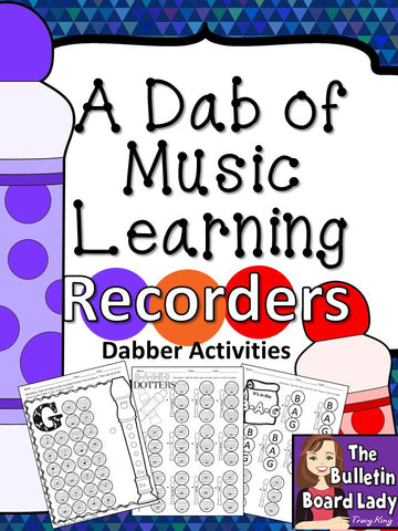 Dabber Activities for Music Class – Recorders