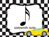 Music Symbol Posters - Racing Theme
