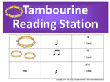 Tambourine Rhythm Reading Station