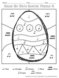Easter Color by Music Symbols