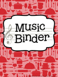 Music Teacher Binder – Cooking Theme