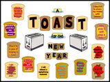 Toast for a New Year Music Bulletin Board