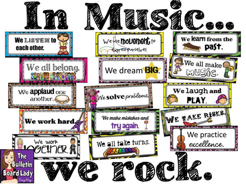 In Music...We Rock Bulletin Board
