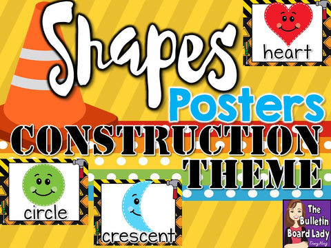 Shape Posters Construction Theme