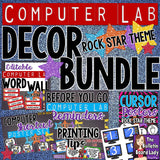Computer Lab Decor BUNDLE - Rock Star